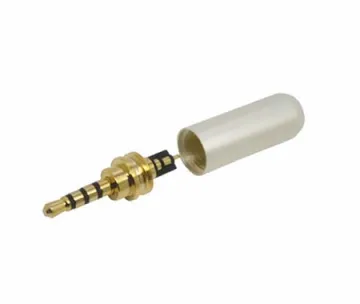 2.5mm 4 pole audio plug with colorful shell assembled plug