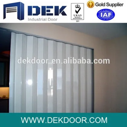 Steel accordion security doors