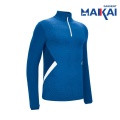 Breathable Men's Half-Chest Zip Long Sleeve Workout Shirt