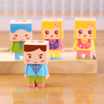 Cartoon-themed Kids' Pencil Sharpeners with Erasers: Cute and Fancy Designs for Kindergarten