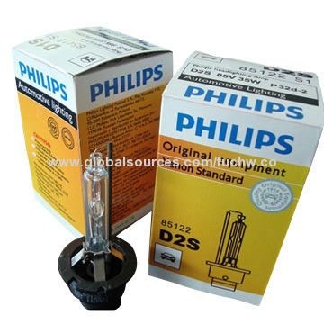 Automotive Xenon Bulbs, Philips HID D4S 42402, 3,200lm Brightness, Standard Original/Made in GermanyNew
