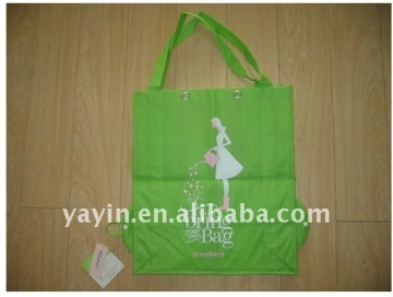 Reusable non woven foldable shopping bag/nylon foldable shopping bag