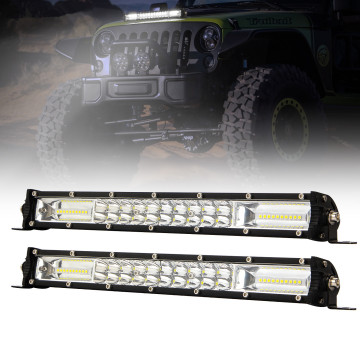 Barre de lumière LED 12D Ultra Slim Imperproofing - 15 "/ 20 pouces pour les VTT hors route, les UTV et les camions
