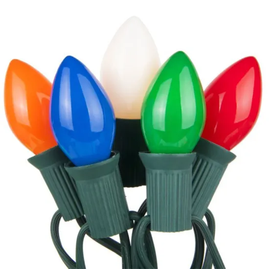 Multicolor C7 Ceramic String Light Indoor Outdoor