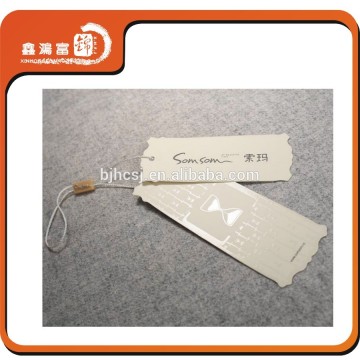 New design garment custom printed cardboard tag
