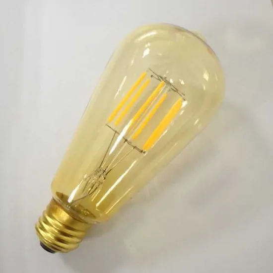 tea colour glass ST58 led lighting bulb
