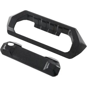 Carbon Fiber Rear Door Handle Cover Decoration for 2023 Toyota Tundra ABS Exterior Accessory