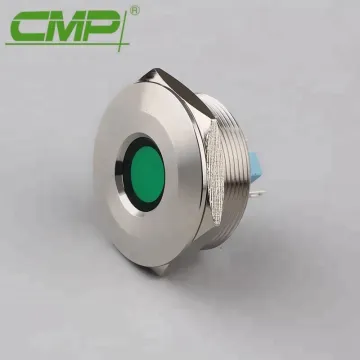 30mm Metal Waterproof IP67 Concave Head Pilot Lamp