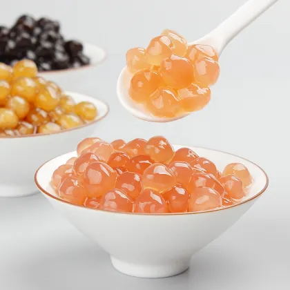 500g High Quality Bubble Tea Ingredients: Quick Cooking Colored Tapioca Pearls