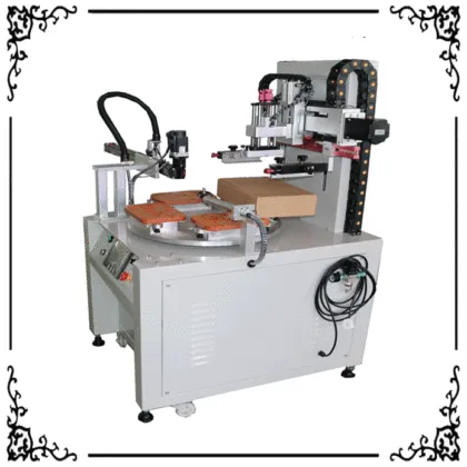 New Design 4 Stations Rotating Screen Printing Machine