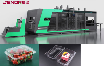 Machine de thermoformage à servomoteur avec double mouvement