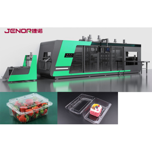 Toda a máquina de termoformagem de multiestações de servo motor com sistema de movimento duplo