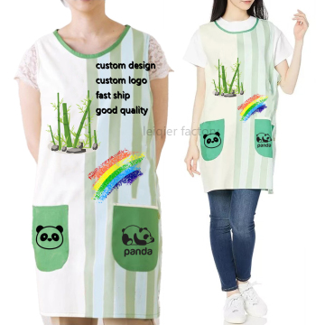 High-Quality Sublimation Japanese Style Canvas Cotton Chef Apron with Side Button