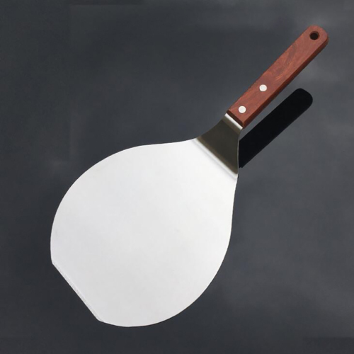 Stainless Steel Pizza Peel with Wood Handle Pizza Spatula 33.5cm Long x 16.4cm Wide Large Pizza Paddle for Baking Bread Pizza