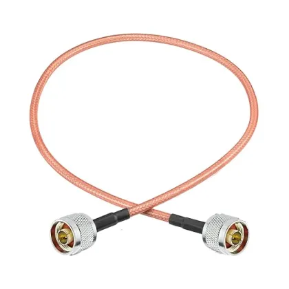 N Male to N Male RG400 Low Loss Coax Cable for Ham Radio
