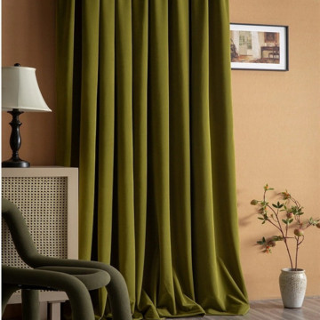 Modern wool velvet blackout curtain fabric