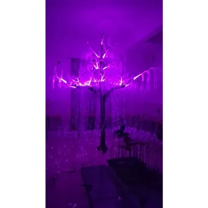 Colorful LED Fiber Optic Tree Lights for Diverse Holiday Decorations