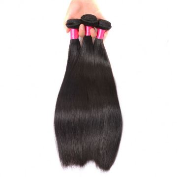 Unprocessed Remy Straight Brazilian Hair Bundles Lace Frontal Mink Virgin Cuticle Aligned Hair Human Weave Bundles With Closure