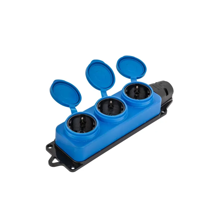 Soket Listrik Tahan Air 16A 250V AC dengan Penutup