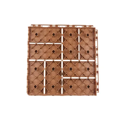 DIY Portable Wood Grain Balcony Plastic Floor Tiles