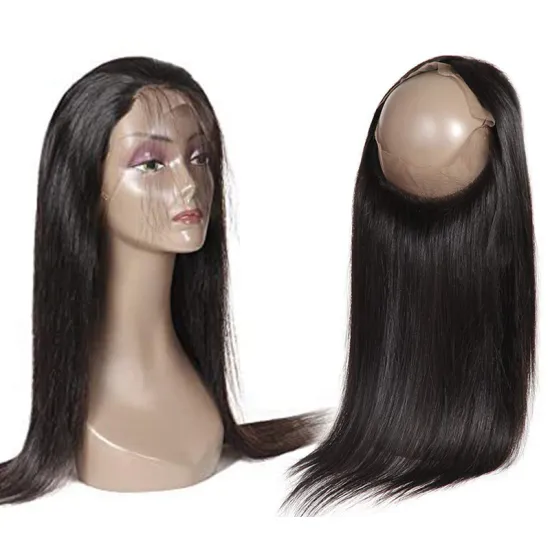 Lace Front Wigs Human Hair Pre Plucked HD Transparent Lace Front Wigs Human Hair 180% Density Straight 360 Lace front wigs