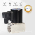 Normally Closed Stainless Steel Solenoid Valve: 24VDC Electric Valve for Air, Water, and Fuel Applications
