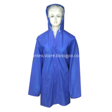 Wholesale high quality long hooded ladies raincoats