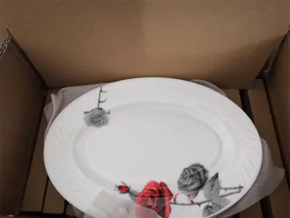 Glass Plate Fruit Plate -10" Waist Plate