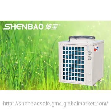Air to water chiller and heat pump top wind series