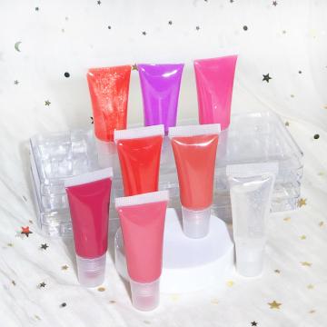 Private Label Squeeze Tube Lip Gloss & Glaze Custom Logo Makeup