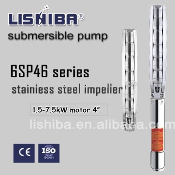 Water submersible fountain pump, high efficiency pump