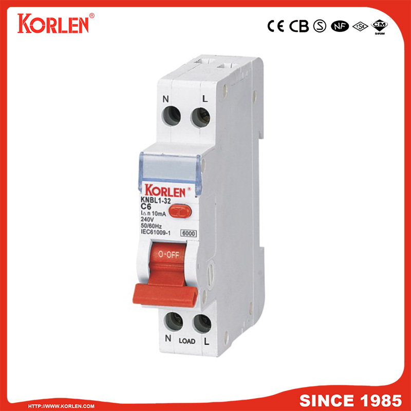 EARTH LEAKAGE CIRCUIT BREAKER KNBL1-32 32A 30mA CE