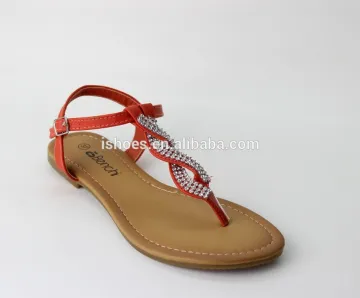 Best selling wholesales women fashion fancy flat sandals with charming chain