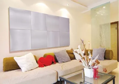 Pu 3d Impression Decorative Wall Panel For Bathroom / Hotel