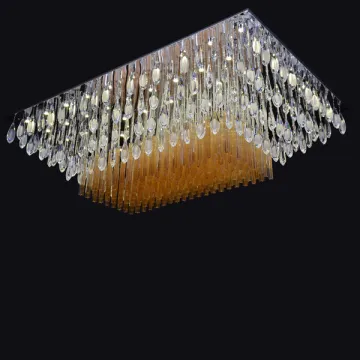 ceiling led square lighting chandelier for lobby
