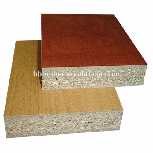 High gloss melamine teak veneer coated chipboard 18mm