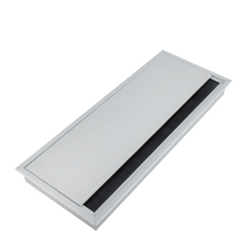 Großhandel Silber Aluminium Office Desk Kabel -Kabel -Grommet mit weicher Schließpuffer