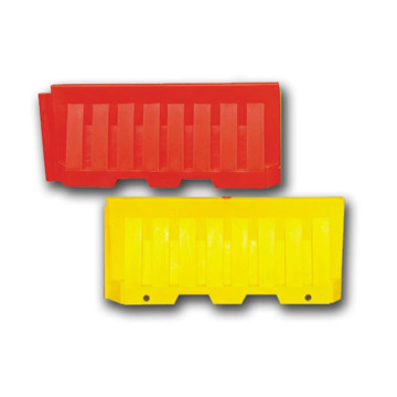 Red or Yellow Polyethylene Plastic 2-Meter Water-Fill Roadway Barrier