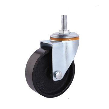 Cast Iron Swivel Screw Wheel Medium Duty