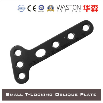 Titanium Small T-Loc Oblique Plate with Available Combined or Multi-Angle Hole