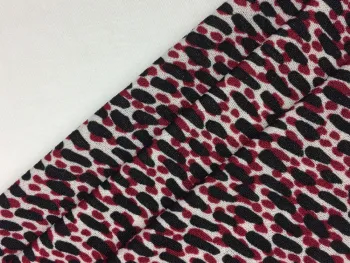 Polyester Spandex Crepe Print Knit Fabric