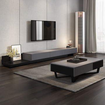 Nordic Retractable TV Cabinet for Modern Small Apartment Living Room