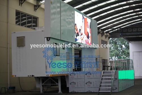 YES-C40Outdoor Mobile Billboard LED Advertising stage container C4O with High-Quality Display