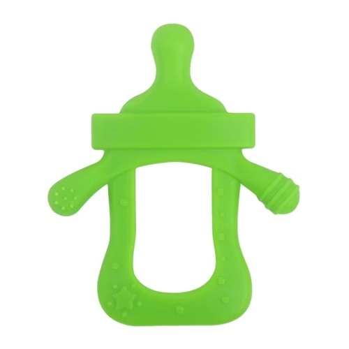 Milk Bottle Design Toy Pacificier Clip Silicone Teether