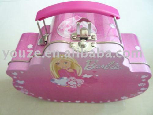 Feature Handle metal tin can box