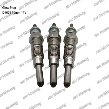 Glow Plug 10mm 11v - เข้ากันได้กับชิ้นส่วนเครื่องยนต์ Kubota