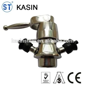 Stainless steel threaded sample valve