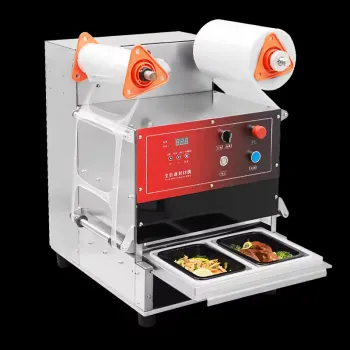 Customized Mold Electric Semi-automatic Square Tray Roll Film Sealing Machine
