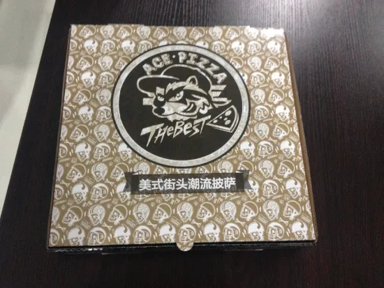 2016 new corrugated pizza box