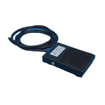 Wohlbefinden momentaner Fußpedalschalter Schwarz 250 V 10A SPDT NO NC 1,5 m